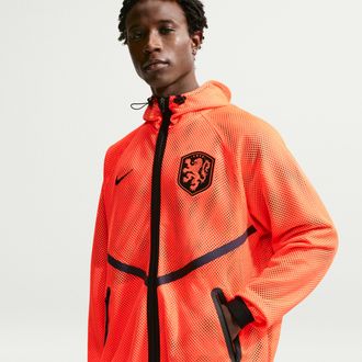 Nike Netherlands Nike Mens Dri-FIT Soccer Anthem Jacket in Orange | IH1765-810