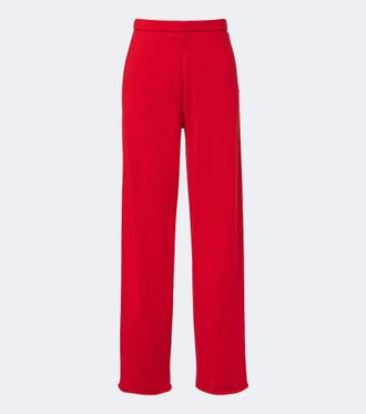 Extreme Cashmere N&deg;353 Relax cotton and cashmere straight pants