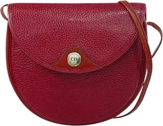 Dior Pre-owned Cross Body Bags, female, Red, Size: ONE SIZE Pre-owned Vintage shoulder bag