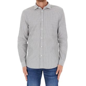 A|X Armani Exchange Casual Shirts, male, Gray, Size: M Camicia