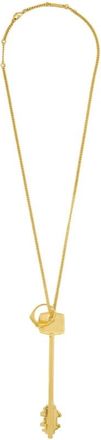 Paco Rabanne Key Pendant Necklace - Dames - Kettingen - Geel - ONE Size - Accessoires