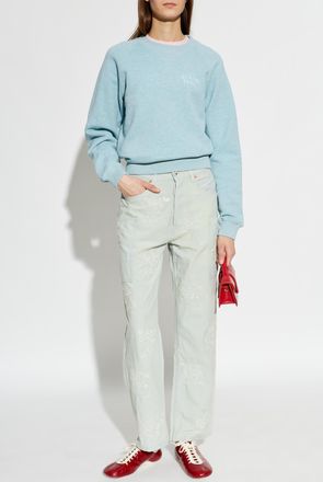 Kenzo Sweatshirt With Embroidered Logo, Womens, Blue