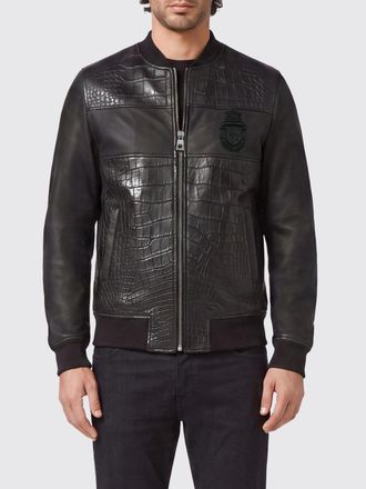 Billionaire Boys Club Bomber in pelle di coccodrillo e nappa con stemma logo