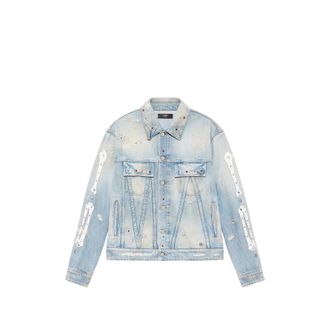 Amiri Distressed-effect Embellished Jacket