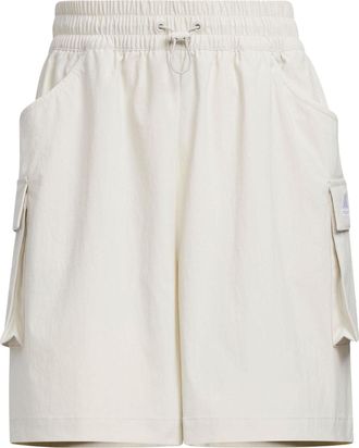 adidas (WMNS) adidas Cargo Loose Water Repellent Pockets Shorts Gray White IS7408