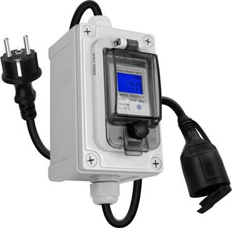 Elle Medidor De Corriente Digital Port&aacute;til De 60 A Y 230 V - Resistente Al Agua Ip67 - Memoria De Aver&iacute;as - Enchufe Schuko Cee - Monitorizaci&oacute;n Del Consumo