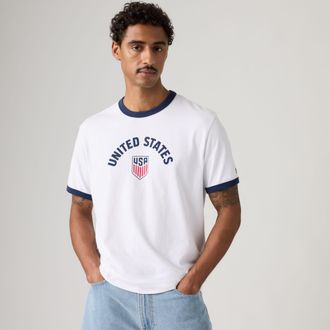 Levi's U. s. Soccer Ringer Tee - Mens - 2XL - White