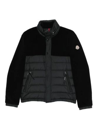 Moncler teddy fleece jacket - men - Polyester/Polyester/Down/Feather - 3 - Black