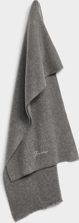 Jacquemus Womens Tailleur wool and cashmere scarf