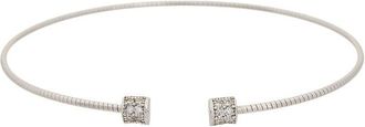 Meshmerise 18K Plated 0.10 Ct. Tw. Diamond Bangle Bracelet