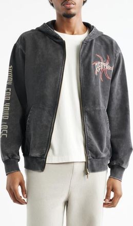 Overtime City Reapers Scythe Zip Hoodie in Black at Nordstrom, Size Xx-Large