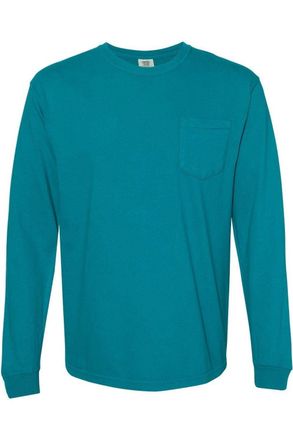 Comfort Colors Garment-Dyed Heavyweight Long Sleeve Pocket T-Shirt