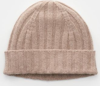 Braun Hamburg Men - Cashmere beanie beige mottled