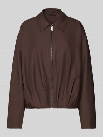 OPUS Blazer mit Rei&szlig;verschluss Modell Jelani in Dunkelbraun, Gr&ouml;&szlig;e 36