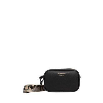 Emporio Armani Tassen, Dames, Zwart, ONE Size, Leer, Kleine crossbody tas