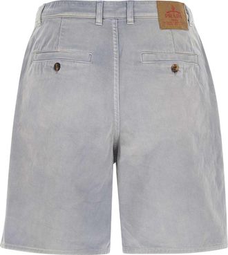 Prada Gabardine Cotton Bermuda Shorts - Blue
