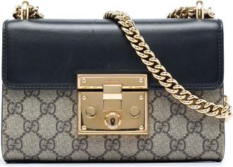 Gucci Pre-owned Gucci Small GG Supreme Padlock Crossbody Ladies Q55U82XDUSF1WVB5