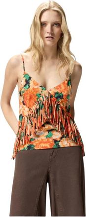 Pinko Pinko, Tops, Dames, Oranje, XS, Polyester, Caneto Top