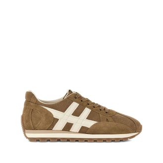 Hogan Bruin Su&egrave;de Leren Veterschoenen - Dames - Sneakers - Bruin - 41 EU - Su&egrave;de - Schoenen