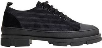 8 by YOOX VELVET ROUND-TOE LACE UP