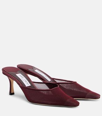 Jimmy Choo London Vivi 65 mesh mules
