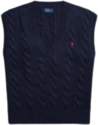 Polo Ralph Lauren V-hals Trui - Dames - V-hals truien - Blauw - L - Truien & Vesten