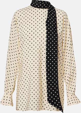 Valentino Plusdepois silk cr&ecirc;pe de chine blouse