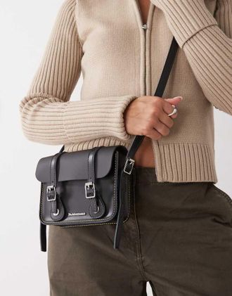 Dr. Martens Borsa a cartella nera da 7-Nero