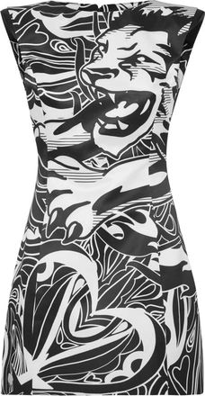 Philipp Plein Kleedjes, Dames, Zwart, M, Polyester, Korte Jurk