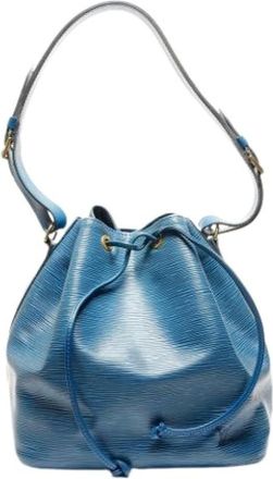 Louis Vuitton Pre-owned Bucket Bags, female, Blue, Size: ONE SIZE Pre-owned Epi Shoulder Bag