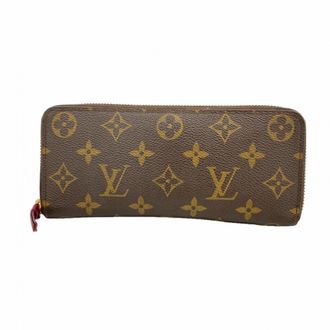 Louis Vuitton Brown Fuchsia Long Wallet (Bi-Fold) (Pre-Owned)