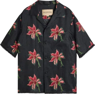 Valentino Garavani Floral-print Linen Shirt - Multicoloured 1 - 50 (IT50 / L)