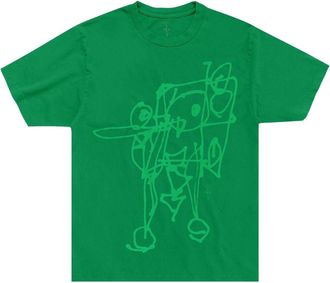 Travis Scott Cactus Jack by Travis Scott x Spongebob Doodlebob T-Shirt Green 01945-10004CJBTSX-GREE-153