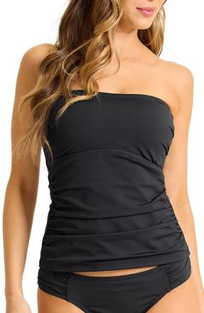 Tommy Bahama Pearl Bandini Swim Top in Black at Nordstrom, Size X-Small