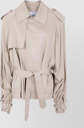 Frankie Shop elva short trench belted waist
