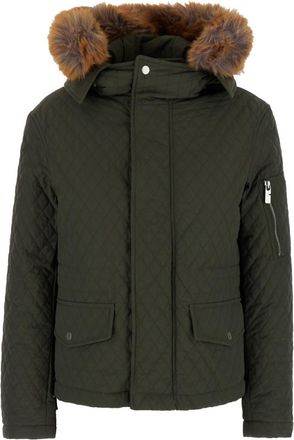 Burberry Green Quilted Hood Jacket