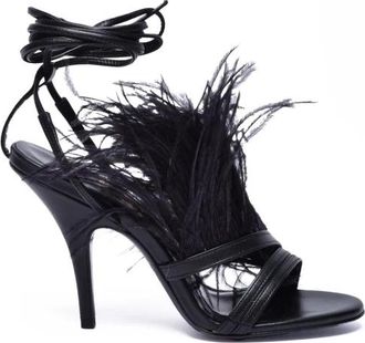 Patrizia Pepe Schoenen, Dames, Zwart, 38 EU, Leer, Sandalo