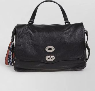Zanellato calf leather studded medium shoulder bag