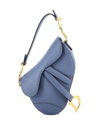 Dior Saddle Handbag Leather Mini shoulder bag - Blauw