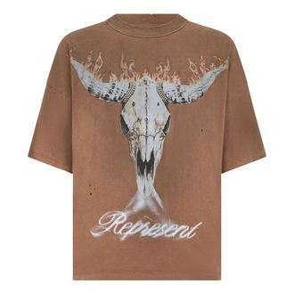 Represent T-Shirts, male, Brown, Size: 2XL Oversized T-shirt