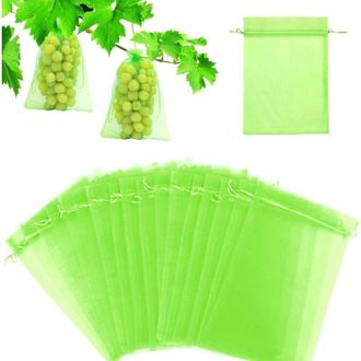 OEM 100 Bolsas Protectoras Para Fruta, 20x30 Cm, Bolsas Protectoras Para Uvas De Jard&iacute;n, Repelente De Insectos (verde) - Crezuo