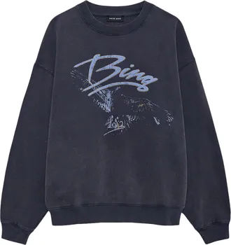 Anine Bing Vintage-Inspired Graphic Eagle Sweatshirt