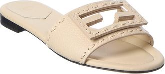 Fendi Fendi Ff Baguette Leather Sandal