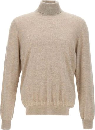Gran Sasso Super Tasmania Turtleneck Sweater - Heren - Coltruien - Beige - 3XL - Wol - Truien & Vesten