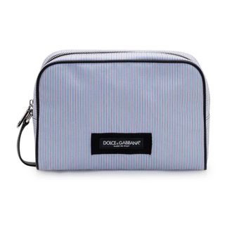 Dolce & Gabbana Borsa a mano in vitello e popeline a righe - - Bags - Uomo - Multicolore - ONE SIZE