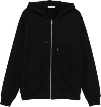 Givenchy Zipped hoodie in fleece with Photographic Negative print - male - Givenchy - Zip-throughs - Black - M - Sweatshirts & Hoodies