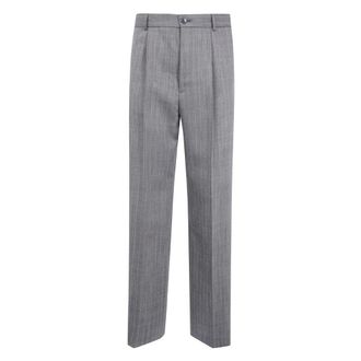 Dries Van Noten Pantaloni Penrud a gamba dritta - - Trousers - Uomo - Grigio - L
