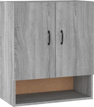 vidaXL Wall Cabinet Grey Sonoma 60x31x70 cm Engineered Wood Vidaxl