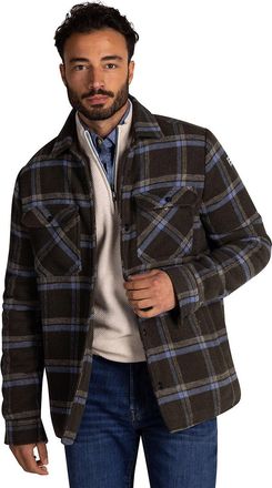 N-Z-A- NEW ZEALAND AUCKLAND NZA overshirt groen geruit polyester