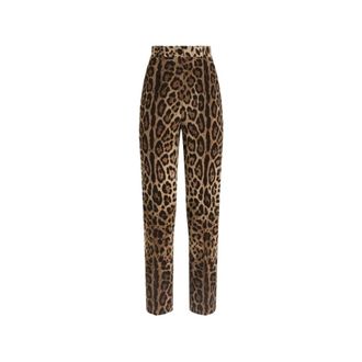 Dolce & Gabbana Chinos - female - Dolce & Gabbana - Slim-fit Trousers - Brown - S - Trousers